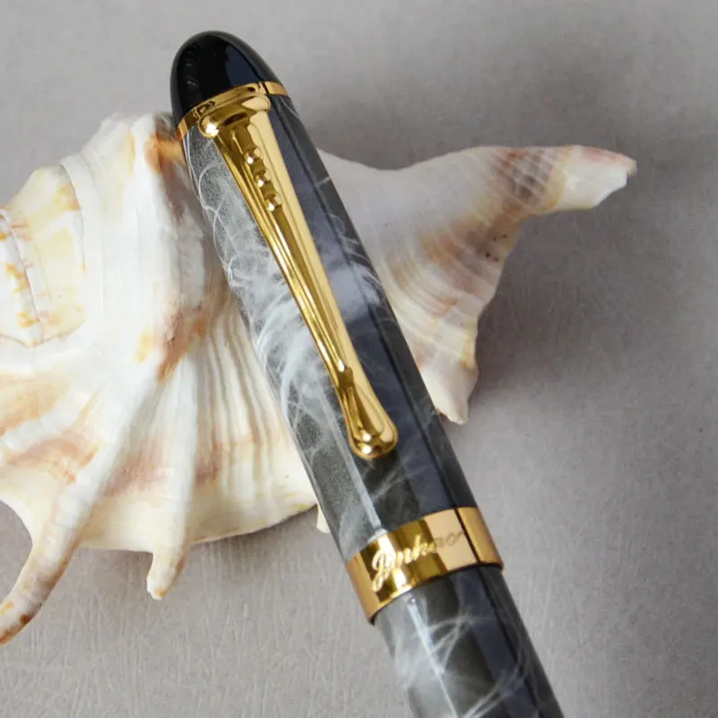 Шариковая ручка JINHAO X450 с серым мрамором и золотом 450 | Канцтовары для офиса дома