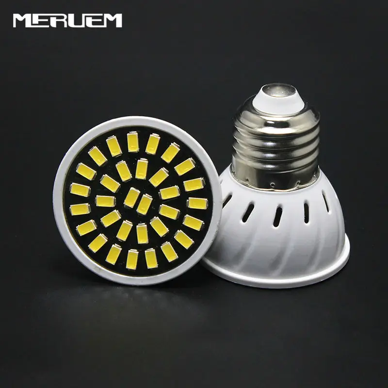 

1PCS E27 GU10 MR16 Led Bulb 110V 220V Led SpotLights SMD2835 18 24 32LEDs Umbrella lamp Warm white / Cool white