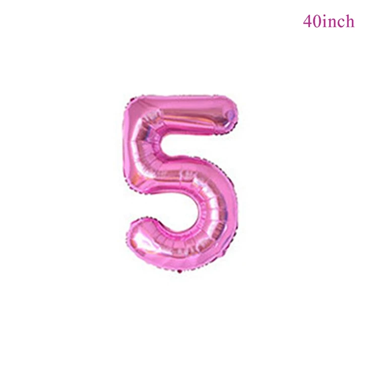 Pink 5 LAPHIL Синий Розовый фольгированные шары Свадебные Воздушные шары с днем рождения украшения дети мальчик девочка душ Гелиевый шар Декор - Цвет: Pink 5