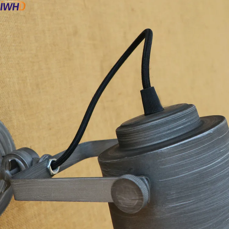 IWHD Ретро Винтажные светодиодные Настенные светильники для домашнего освещения