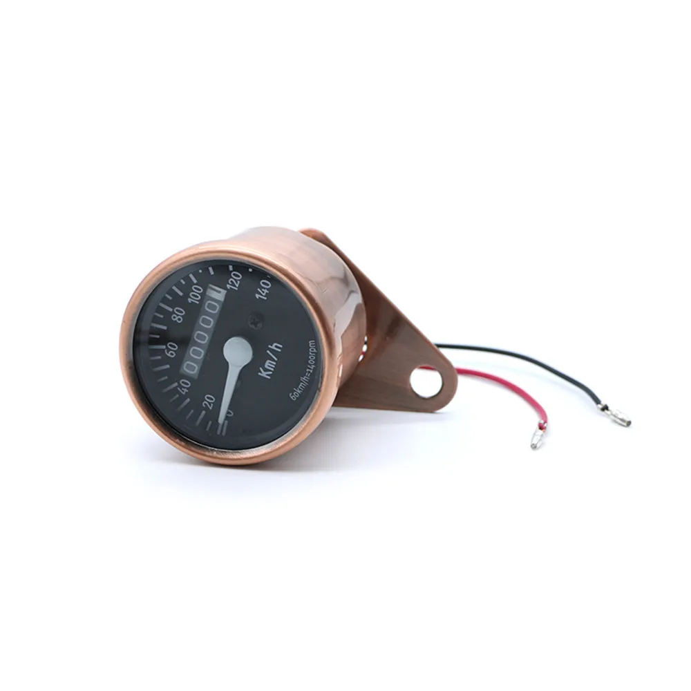 Universal DC 12V Motorcycle Speedometer Odometer LED Speed Meter Gauge Motorbike Instrument km/h CAFE RACER | Автомобили и