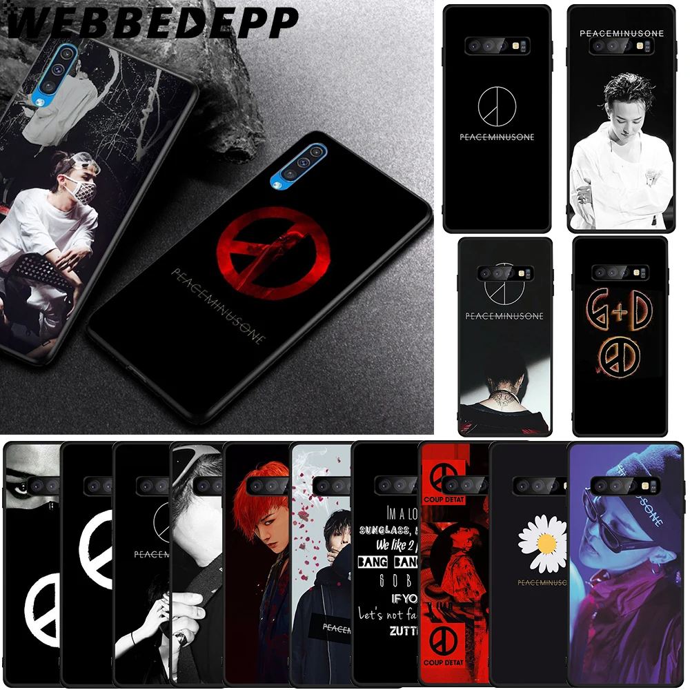 WEBBEDEPP G dragon Peaceminusone Мягкий чехол из ТПУ для Samsung Galaxy S6 S7 Edge S8 S9 S10 Plus S10e|Бамперы| |
