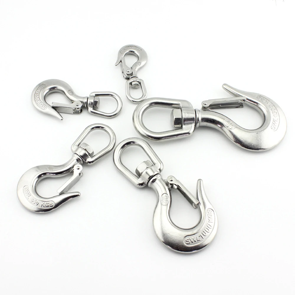 Вертлюжные крючки для крана с ограничением безопасности 1500 кг подъема 2 шт. 1/2