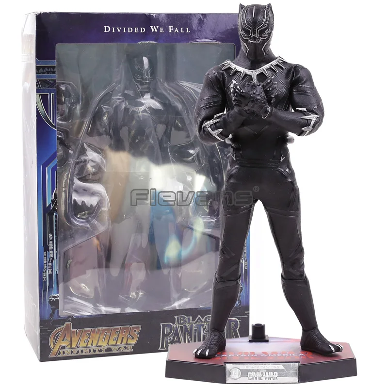 boxed HC игрушки Marvel Мстители Бесконечность войны подвижная Черная пантера ПВХ фигурка Коллекционная модель игрушки - Цвет: boxed