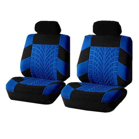 Blue four-piece set Красный чехол для сидения автомобиля-чехол для сидения большинства деталей салона автомобиля протектор для сидений автомобиля 2 - Название цвета: Blue four-piece set