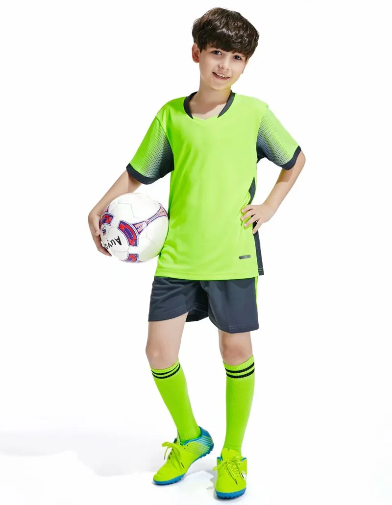 Профессиональные детские футбольные майки на заказ, набор, форма, одежда для футбола, спортивный комплект, дешевая дышащая футбольная рубашка, спортивный костюм