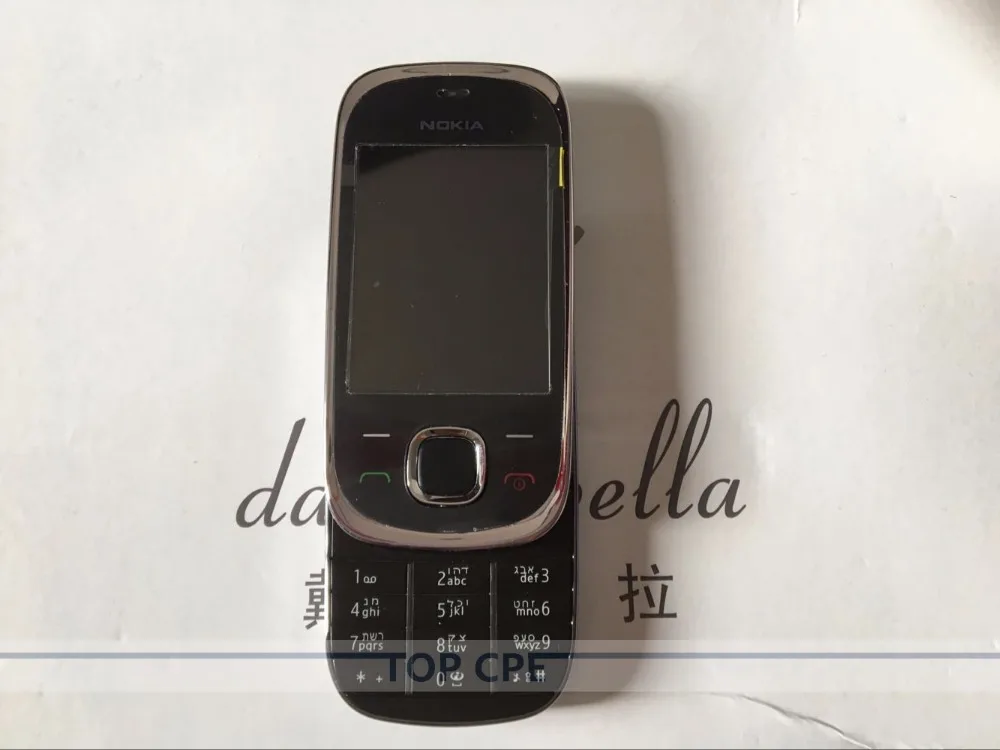 7230 разблокированный Nokia 7230 3.2MP Bluetooth FM JAVA MP3 Английский Русский Иврит арабский клавиатура Сотовый телефон мобильный телефон