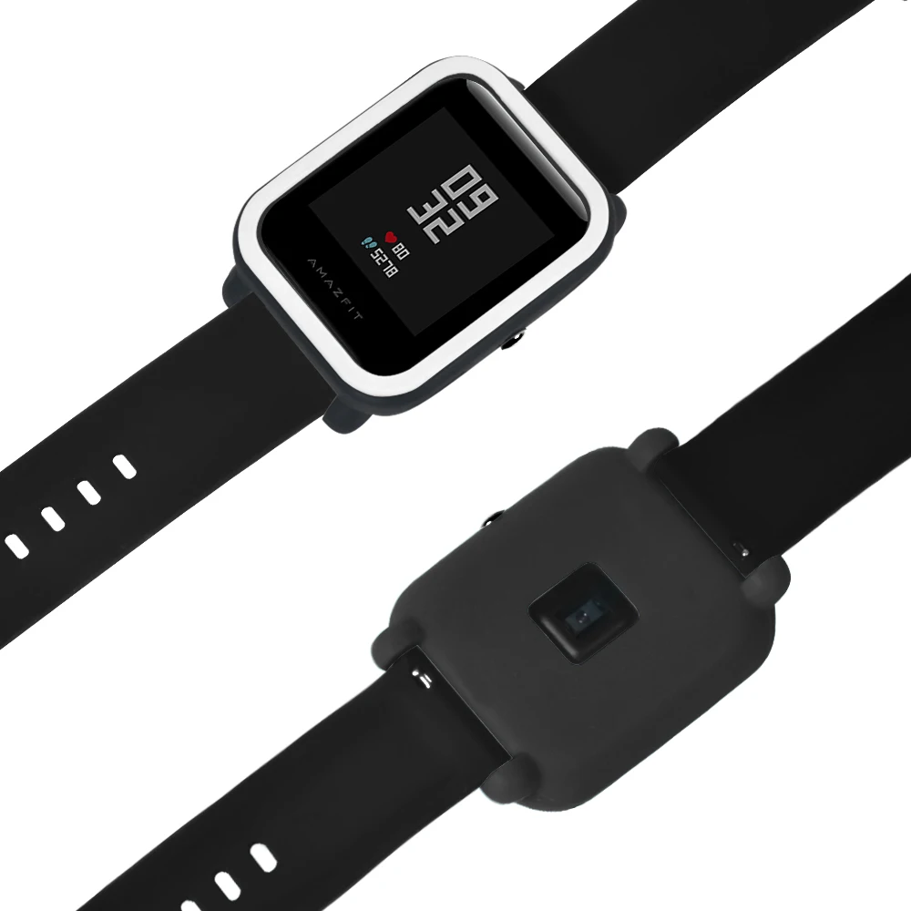 Защитный чехол для Xiaomi Amazfit Bip Youth Watch Мягкий силиконовый чехол для Amazfit Bit чехол рамка Бампер протектор Аксессуары