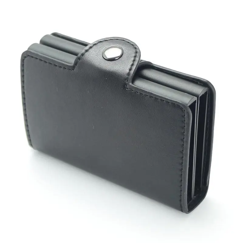 2018 для мужчин и женщин визитница кредитных карт металлическая RFID двойная