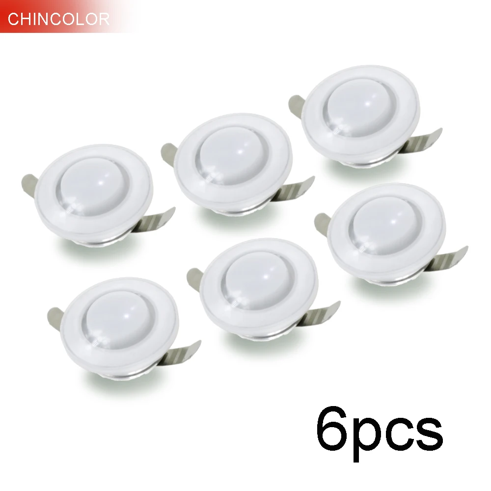 6 шт. Светодиодный прожектор Акриловый светодиодный потолочный светильник мини