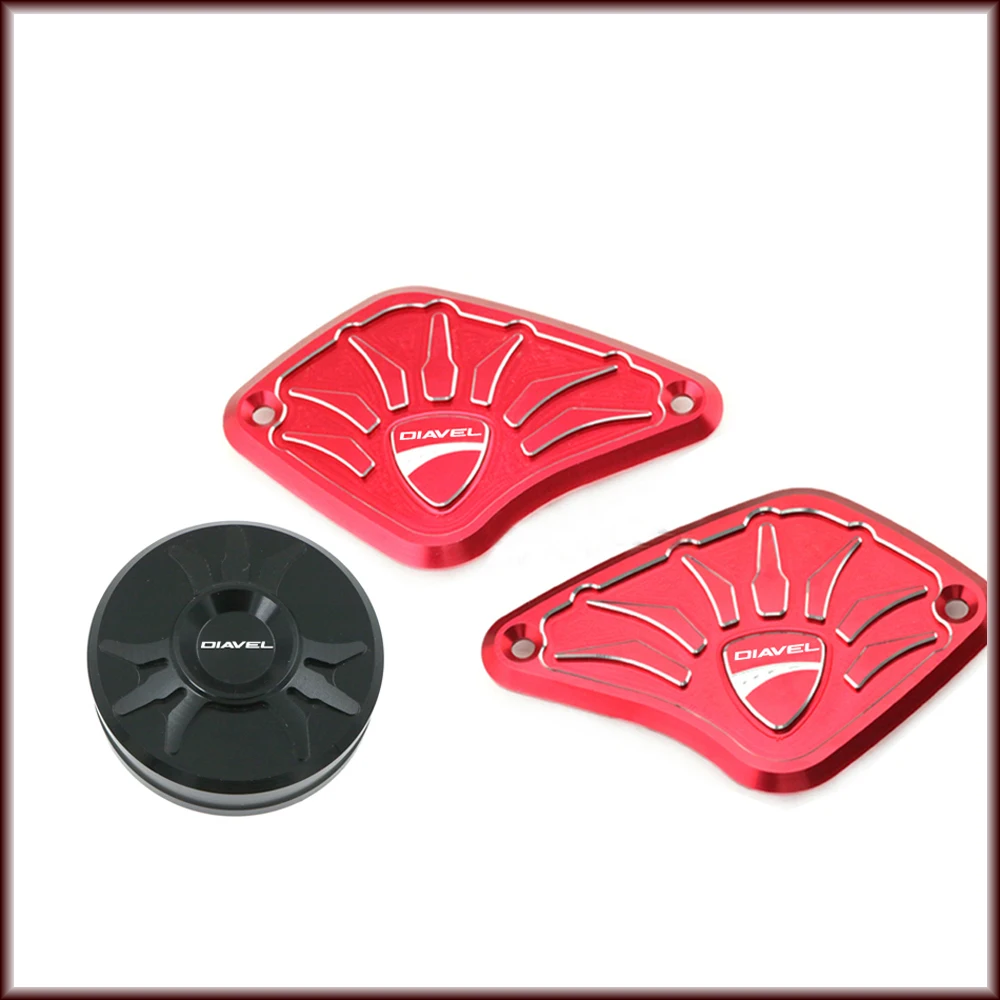Front Rear Brake Clutch Reservoir Cover For DUCATI Diavel 2011-2015 2014 2013 Motorcycle Accessories Oil Fluid Cap | Автомобили и