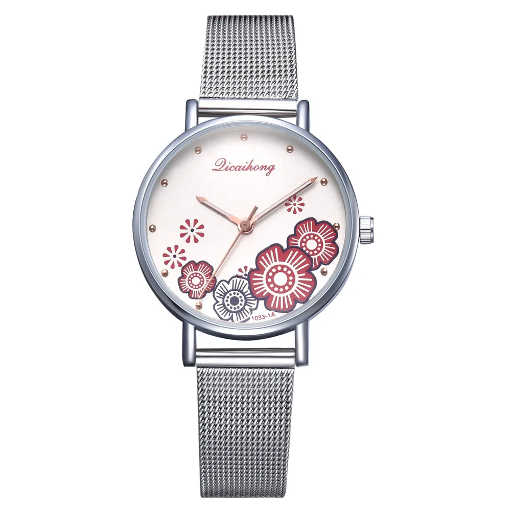 Montre Femme модные bayan kol saati кварцевые часы женские наручные часы новые женские брендовые Роскошные Relogio Feminino Reloj Mujer - Цвет: Красный