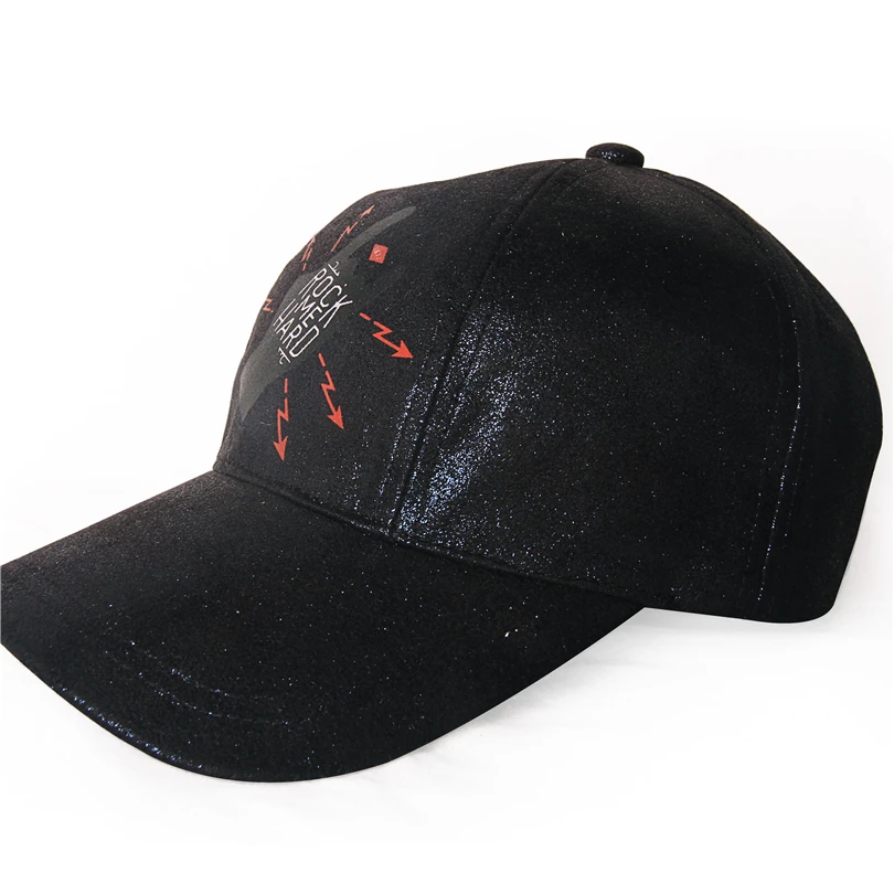 Черный Бейсбол Кепки шляпа Для женщин Лето 2017 г. письмо Rock Me жесткий модная