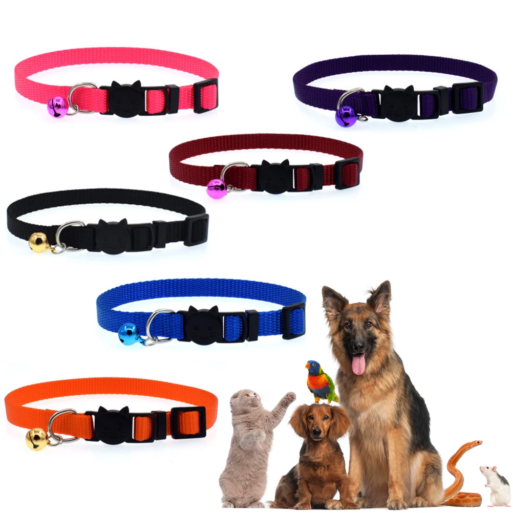 6 шт./упак. регулируемые милые кавайные нейлоновые воротники для кошек домашних