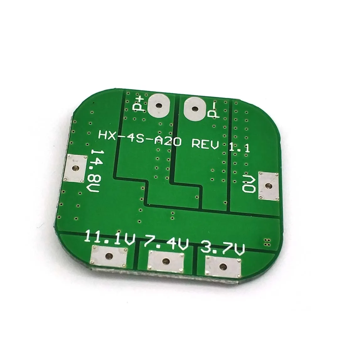 Защитная плата BMS PCM для литий ионных батарей пиковая мощность 20А 14 8 в/16 в литиевых