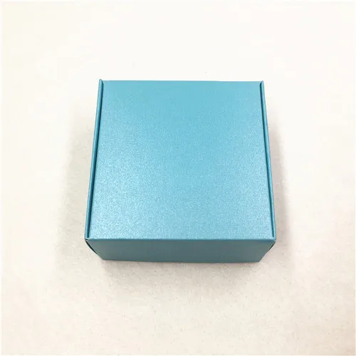 Lake Blue 20 шт крафт-бумага картонные коробки для хранения с окном Подарочная коробка для продуктов/сувениры коробка для упаковки подарка Популярные коробки - Цвет: Lake Blue