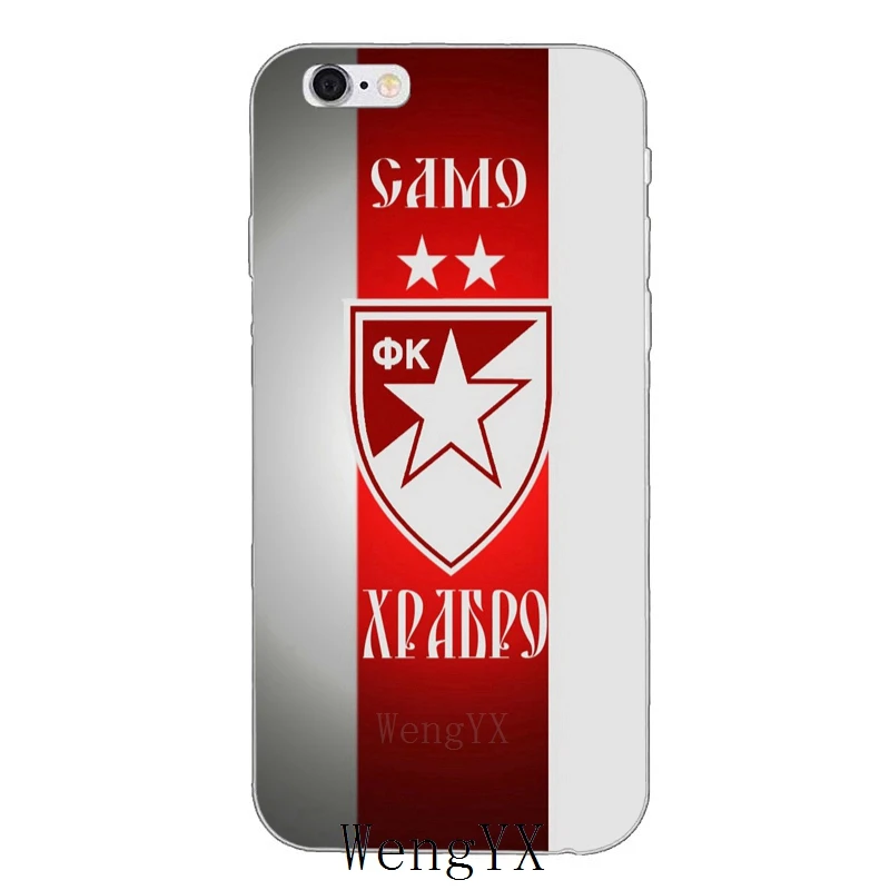 Crvena-zvezda-A-04 Чехол для телефона Serbia FK Crvena zvezda из мягкого силикона и ТПУ для Apple iPhone 4, 4S, 5, 5S, 5c, SE, 6, 6s, 7, 8 plus, X, XR, XS Max - Цвет: Crvena-zvezda-A-04