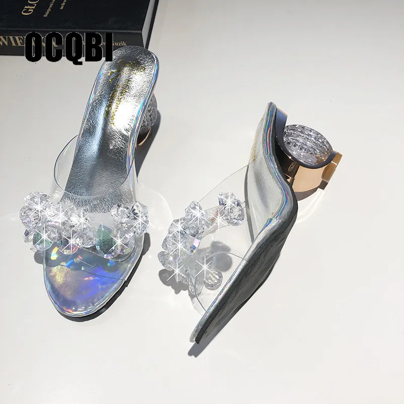 Женские сандалии-желе из ПВХ на высоком каблуке 2019 см | Обувь