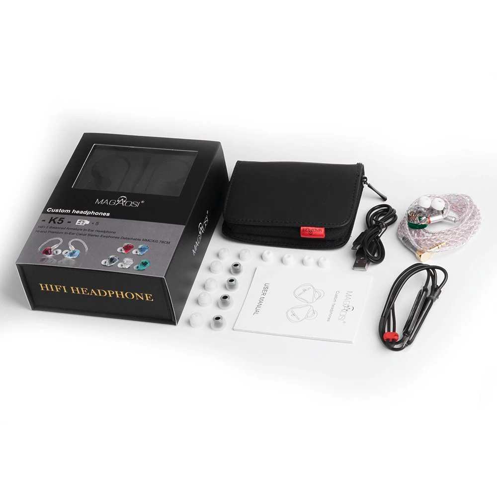 AK New MaGaosi K5 5BA приводной блок в ухо наушник 5 сбалансированный арматурный HIFI