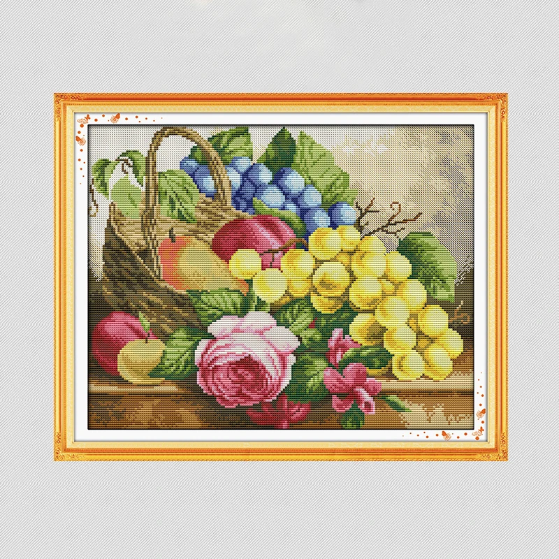 NKF Фруктовая корзина серии маленький ресторанный декор поделки ручная вышивка