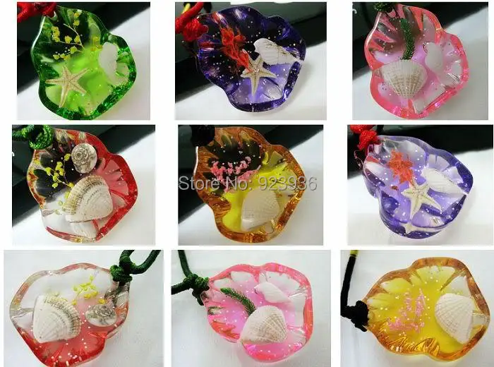 Цепочка с подвеской в виде морской звезды 10 шт. Смешивайте цвета. Океан. Песок.