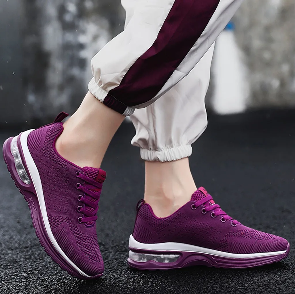 Chaussure Femme/Женская обувь с воздушной подушкой Новинка 2019 года однотонные кроссовки