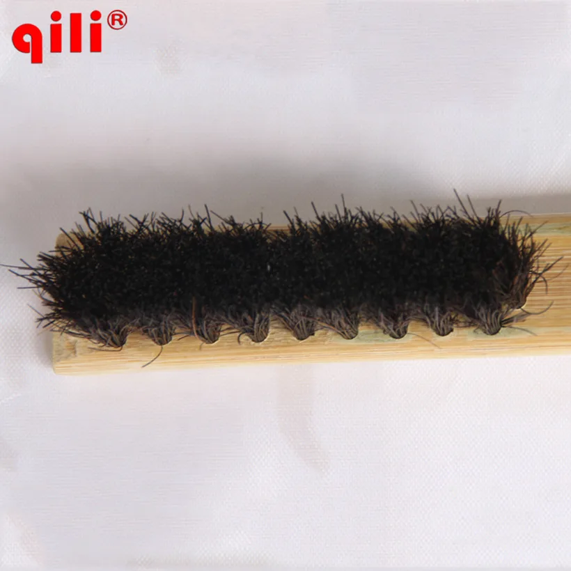 Qili лучшее качество щетка деревянная кисть из конского волоса щетинки уход за