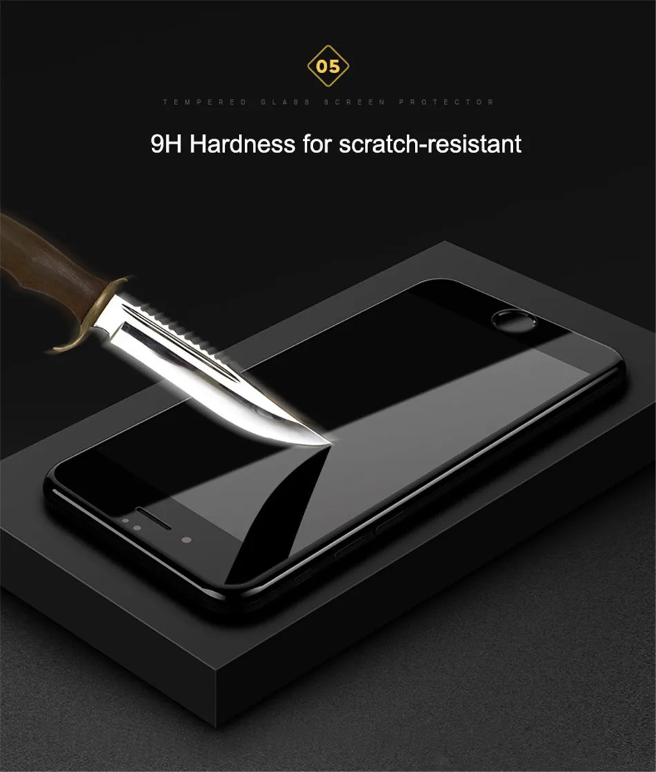 Baseus 0,23 мм закаленное стекло для iPhone 8, 7, 6, 6s Plus, защита экрана, мягкий 3D изогнутый, полное покрытие, защитное стекло, Передняя пленка