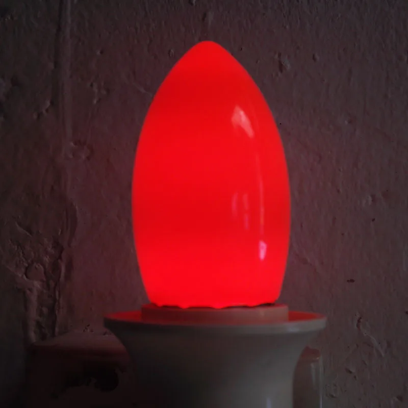 Красный желтый E27 LED свеча лампа подсвечник небольшой благоприятный лотос 220В 20 шт