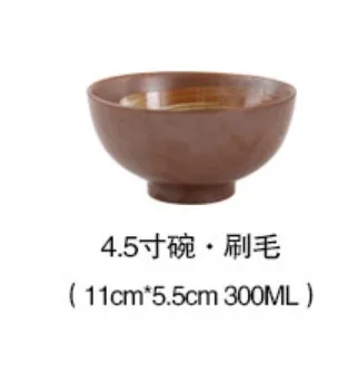 brown 4 inch bowel Японский традиционный стиль, керамические обеденные тарелки, фарфоровое блюдо, тарелка, тарелка для суши, тарелка для риса, столовая посуда, посуда - Цвет: brown 4 inch bowel