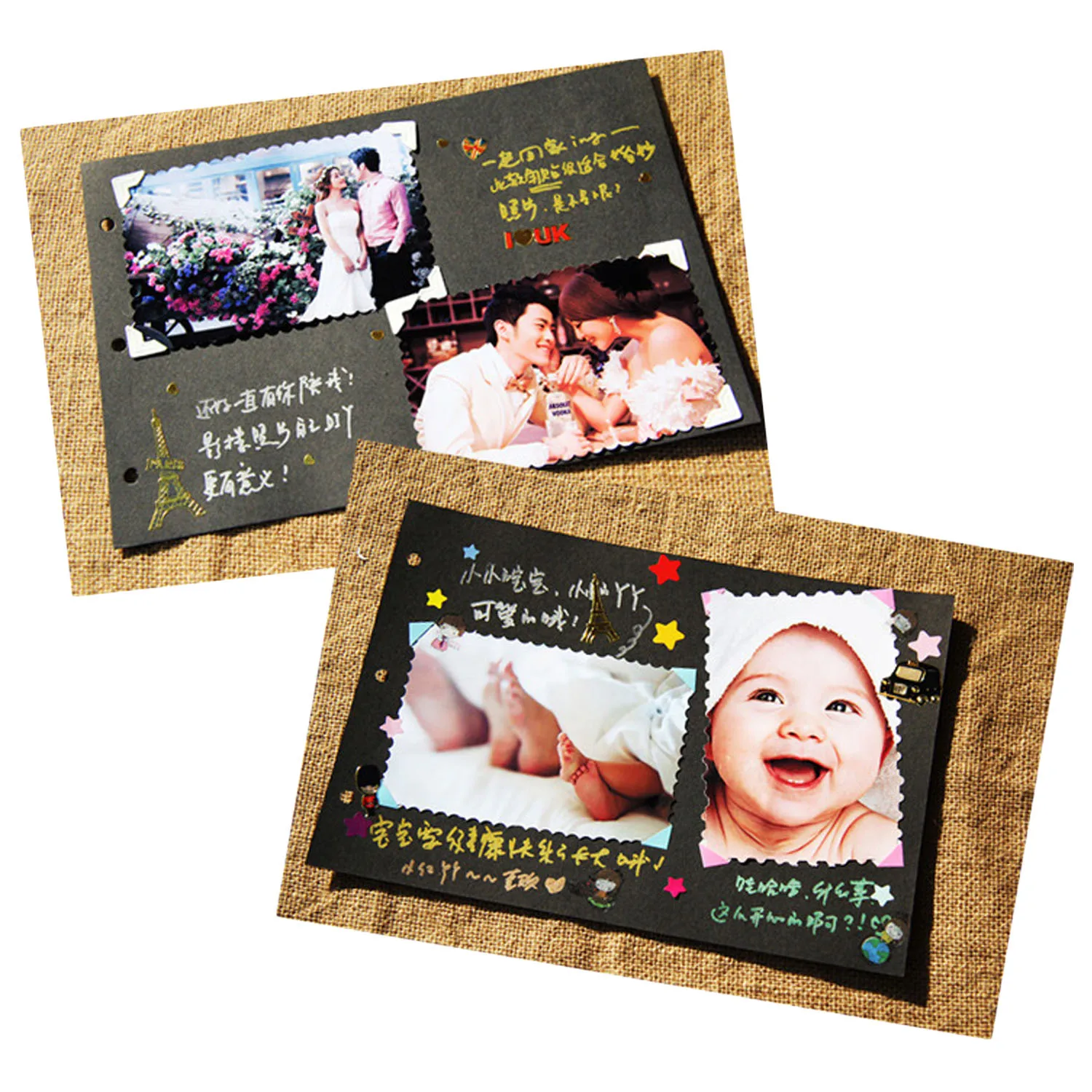 Самоклеящиеся угловые наклейки для фотографий бумажные стикеры скрапбукинга