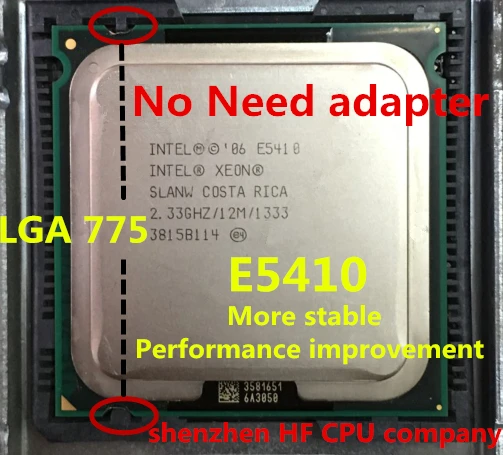 Lntel XEON E5410 2 33 ГГц/12 м/1333 МГц/ЦП равный LGA775 Core Quad Q8200 CPU (работает на материнской плате