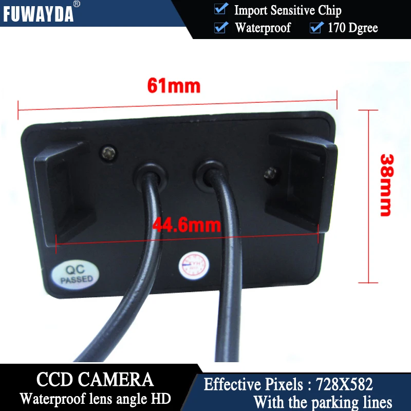 FUWAYDA Wireless CCD Chip Car RearView Camera for Peugeot 206207 306 307 308 406407 5008 Partner Tepee+4.3 Inch foldable Monitor |