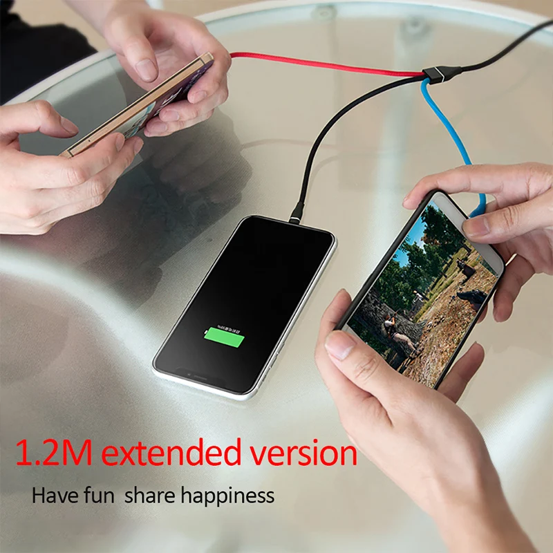 NOHON USB Lighting Charger Кабели для iPhone X 7 8 6 Plus Micro Type C Samsung Xiaomi 5 Универсальный 3 в 1 зарядный