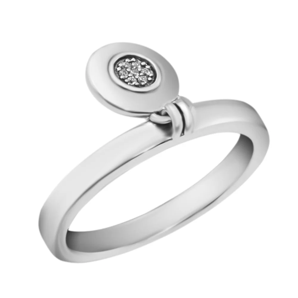 

Signature Rings with Clear CZ 100% 925 Sterling-Silver-Jewelry Free Shipping