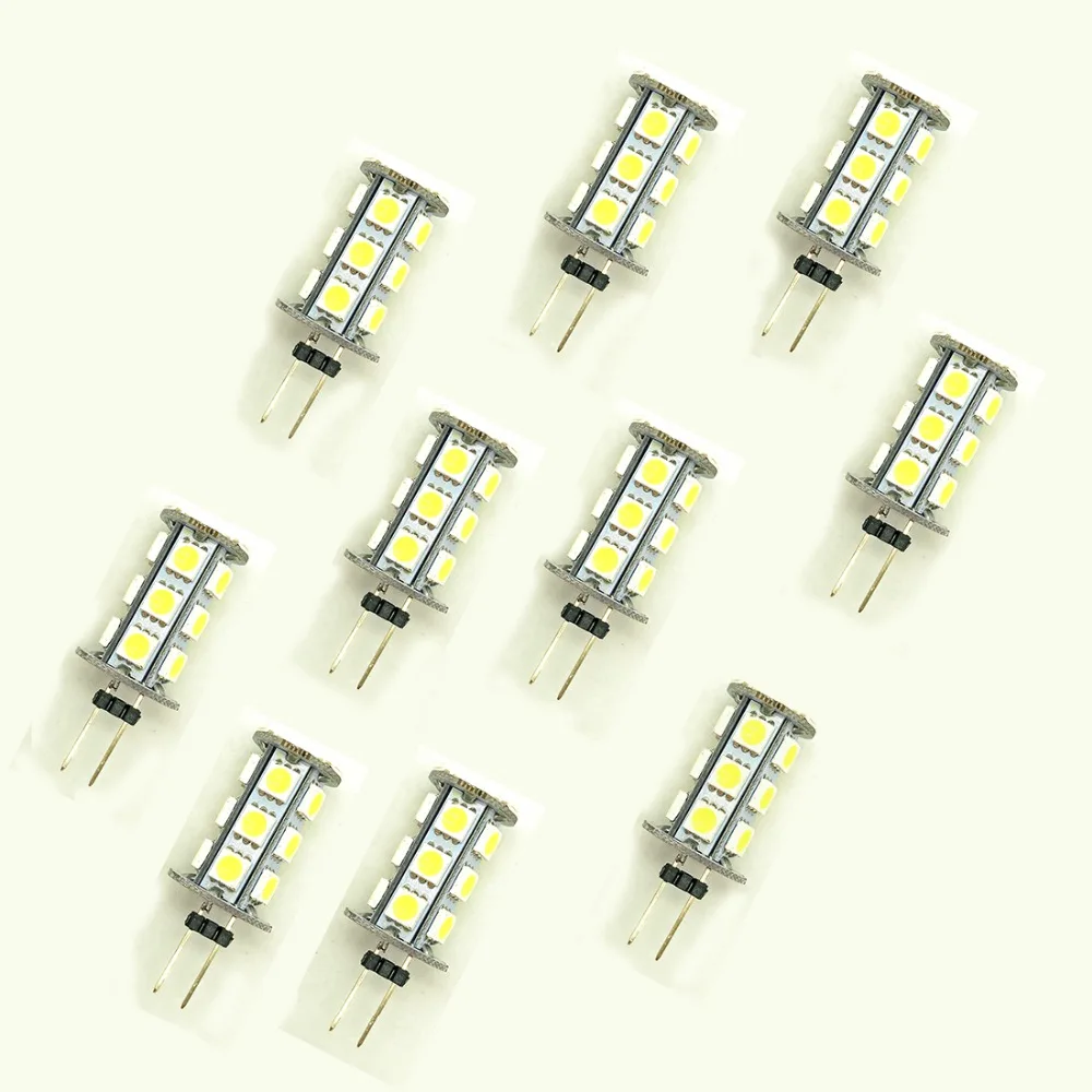 G4 светодиодный светильник DC12V Холодный/теплый белый 360 градусов Би-pin Огни 5050SMD 18