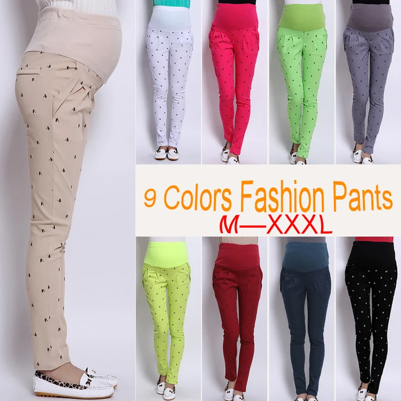 3xl Одежда Для Беременных для Женщин Плюс Размер Брюки 9 clors Повседневная Хлопок