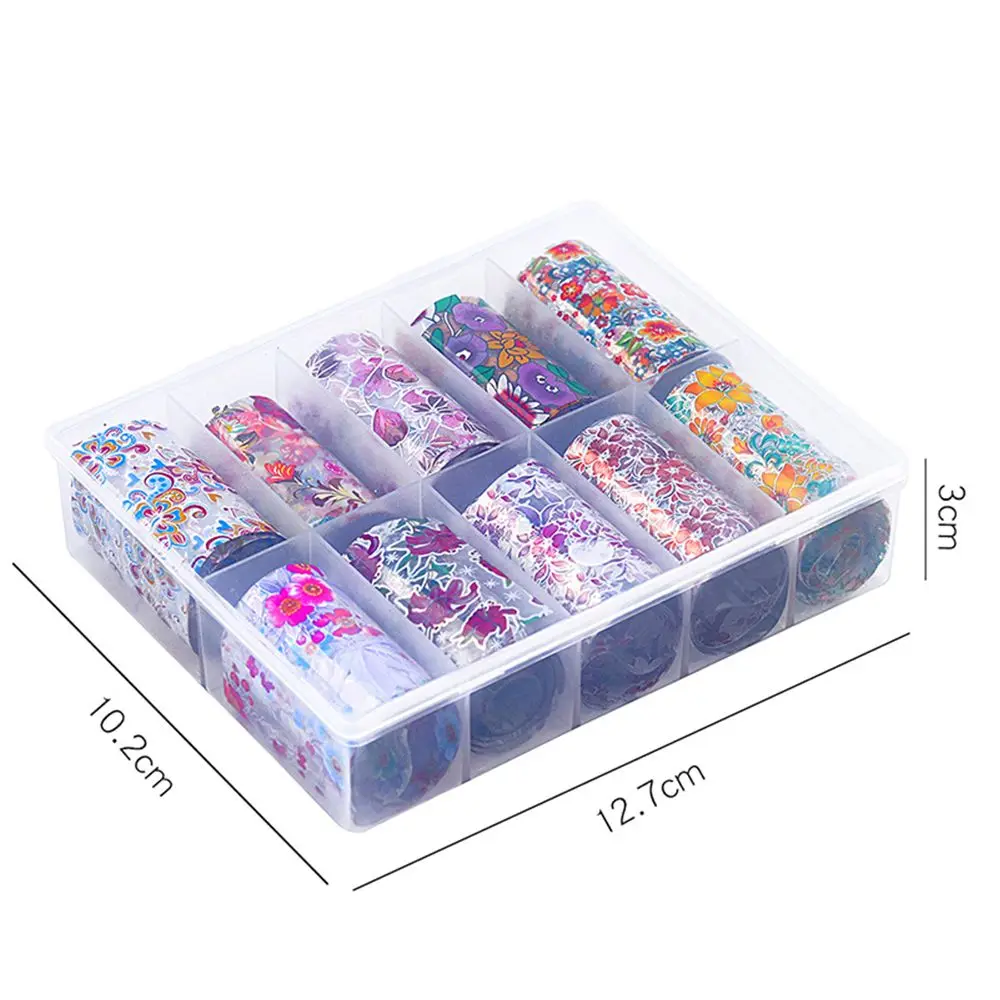 Горячая Распродажа Nail Art Star разбитая стеклянная Фольга для переноса ногтей