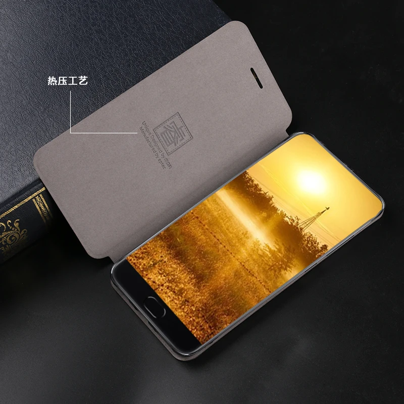 Для Mi Note 3 Чехол Оригинальный MOFI Rui Роскошные Искусственная кожа чехол для сяо