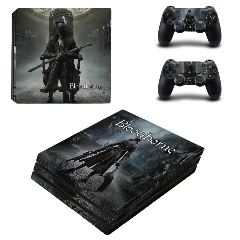 PS4 Pro Skin Bloodborne Skins Play station 4 Pro sticker PS 4 Pro sticker s для игровой консоли и двух контроллеров