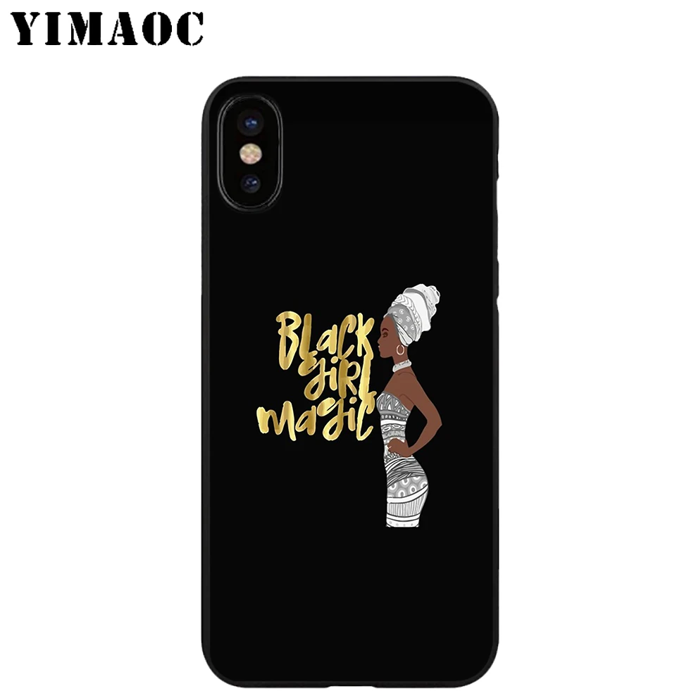 YIMAOC Melanin Girl Rants Мягкий ТПУ Черный силиконовый чехол для iPhone X или 10 8 7 6S Plus 5 5S SE Xr Xs Max