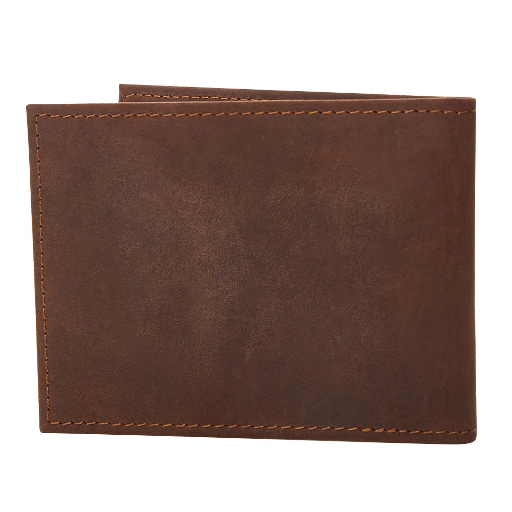 Top Quality business card holder case leather Men Drive License Holder Crazy Horse Leather Card Credit Purse Wallet Case | Багаж и сумки