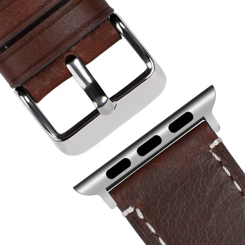 coffee strap Винтажные ремешки для часов Apple из натуральной кожи 38 мм 40 мм 42 мм 44 мм, аксессуары для часов, браслет для часов Apple Watch Series 5/4/3/2/1 - Цвет ремешка: coffee strap