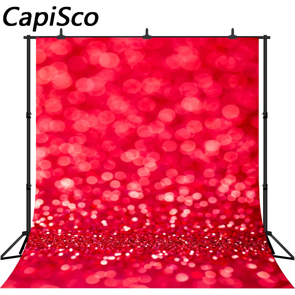 Вечерние фотофоны Capisco Red Glitters с блестящим декором для свадебной фотосъемки