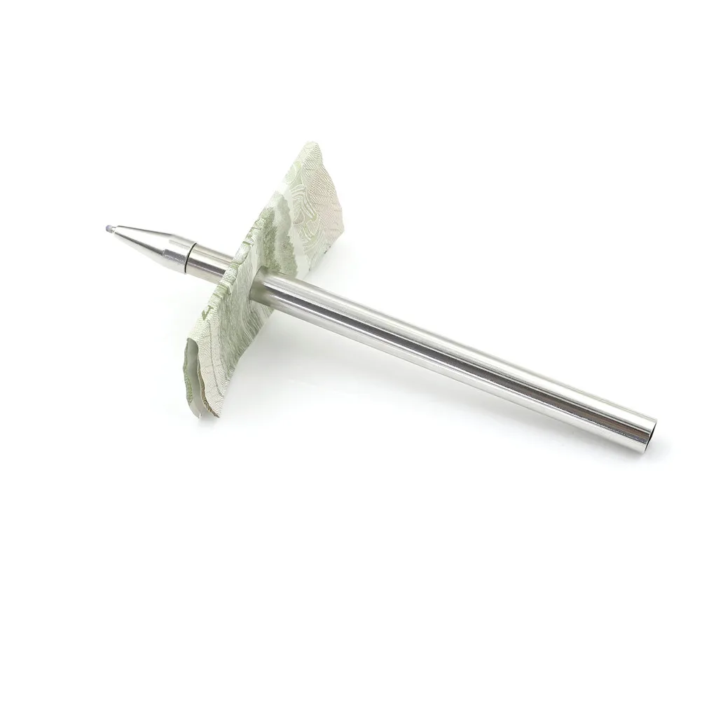 Металлическая черная двухсторонняя волшебная ручка реквизит проникающие в