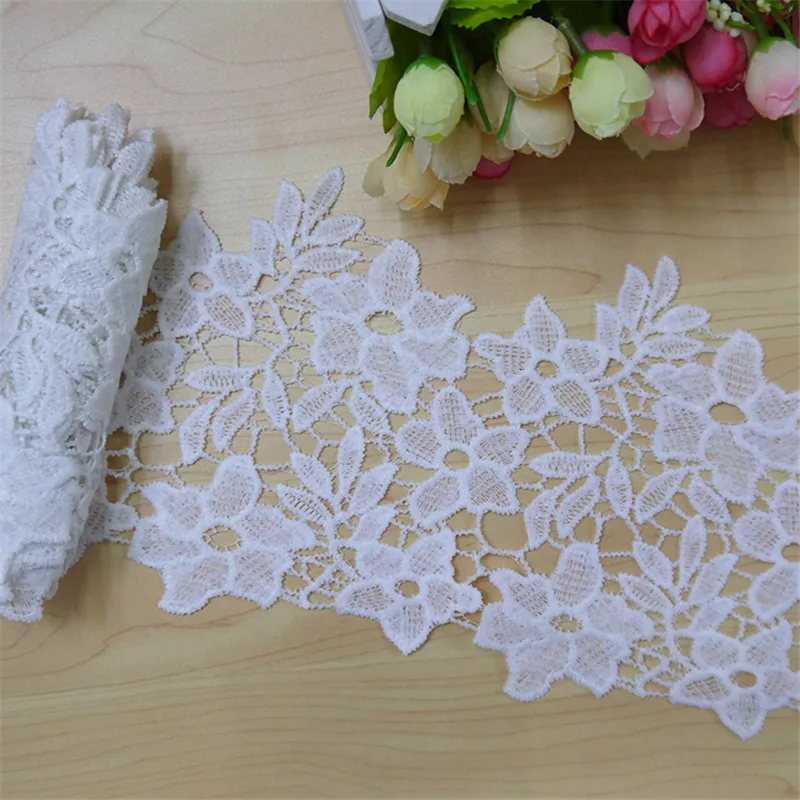 

Openwork lace white water soluble lace accessories clothing skirt decoration accessories outside single quality wide 16cm fabric
