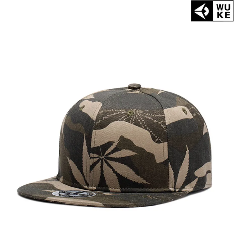 [WUKE] брендовая камуфляжная кепка с листьями Кепка Snapback головные уборы для мужчин
