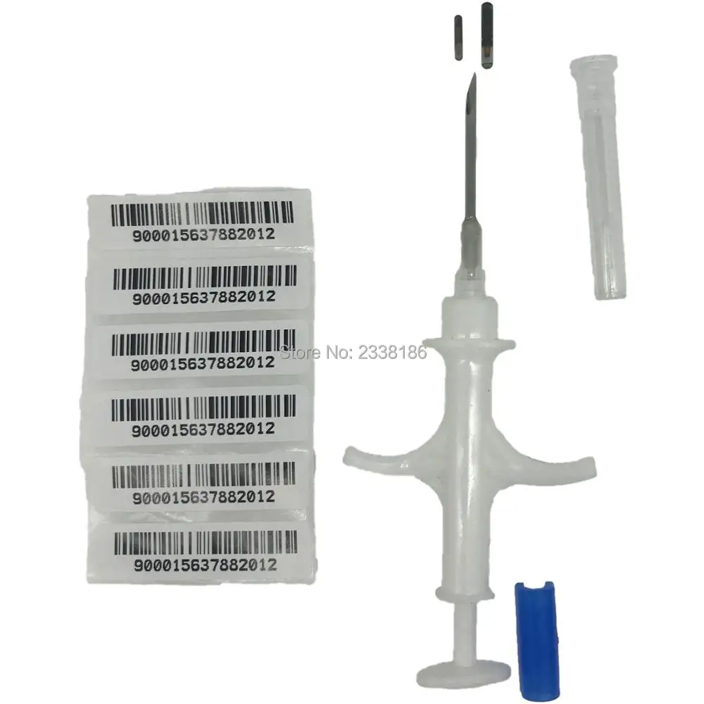 50 шт./лот Стеклянная метка с имплантером 1,25*7 мм для маленьких животных SO11784/785 FDX-B чип черепахи Самое маленькое животное в мире