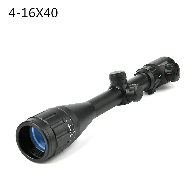 4-16X40 AOEG Riflescope охотничий подсвечиваемый зеленый и красный точечный прицел Crosshair прицел для страйкбола пневматические пистолеты Caza