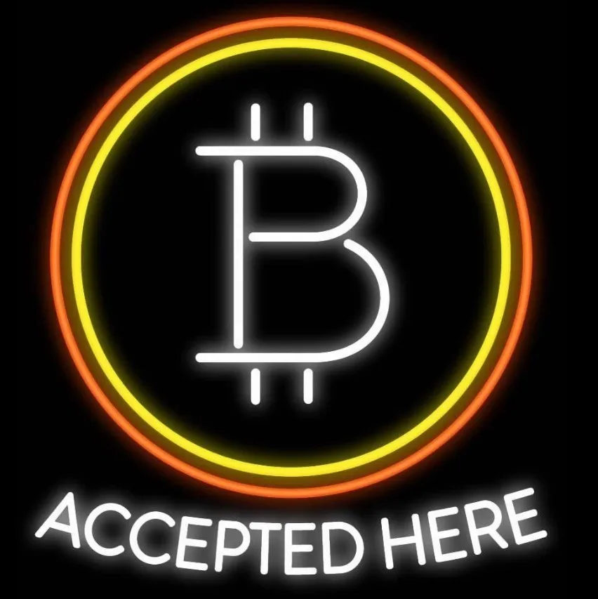 

Custom Accepted Here Glass Neon Light Sign Beer Bar
